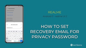 How to Set Recovery Email for Privacy Password - realme [Android 11 - realme UI 2]