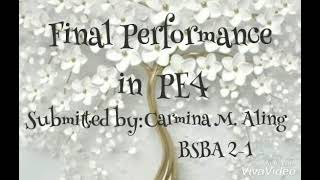 Final Performance in PE 4