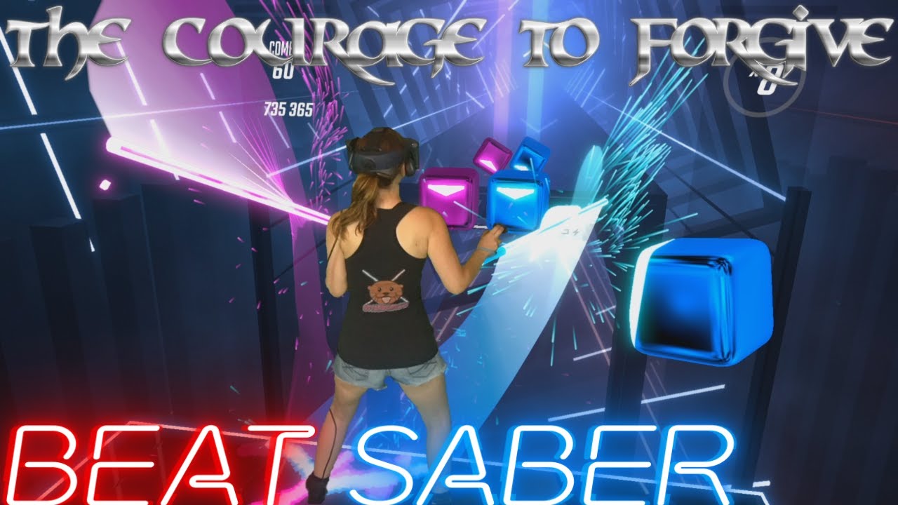 Beat Saber || Rhapsody Of Fire - The Courage to Forgive (Expert) First Attempt || Mixed Reality