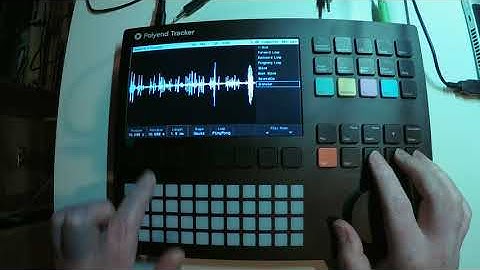 20 min messing with granular sample playback on Polyend Tracker.