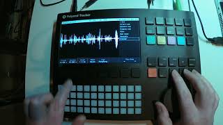 20 min messing with granular sample playback on Polyend Tracker.