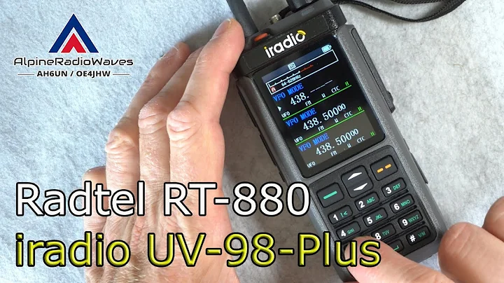 How to program the iradio UV-98Plus or Radtel RT-880 manually (by hand) - Viewer request