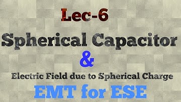 Lec-6 Spherical Capacitor | Electric Field Variation of Spherical Charge