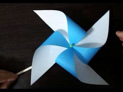 折り紙ランド Vol 308 風車の折り方 Ver 2 Origami How To Fold A Windmill Ver 2 Youtube