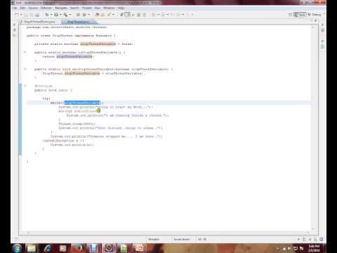 Stop a Thread in Java