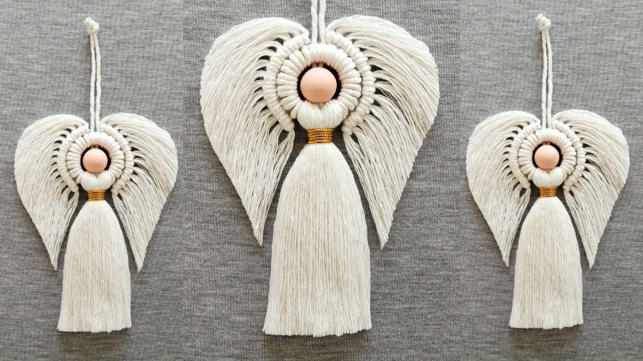 DIY ANGEL en MACRAME (paso a paso) | DIY Macrame Angel Tutorial Step by Step