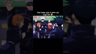 Gojo When Yuji Hugs Him