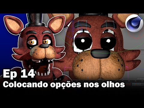 Como fazer um animatronic estilo FNAF no Cinema 4d: Fazendo opções para os olhos - Ep14