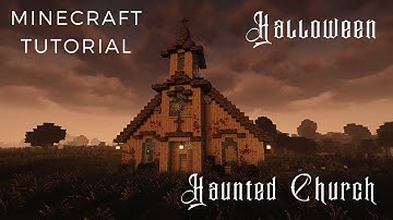 👻 Haunted Abandoned Church & Graveyard 🕸️  - Halloween Minecraft Tutorial with CIT Resources