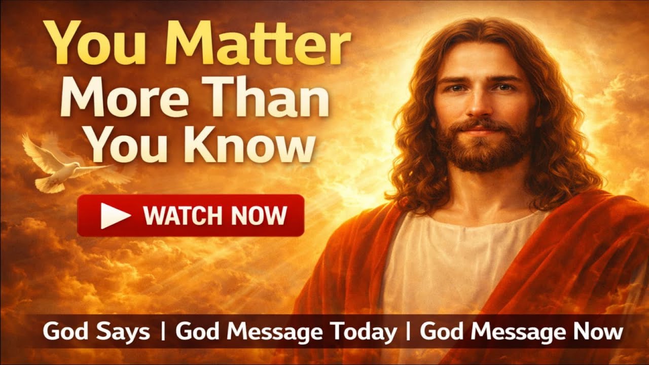 You Matter More Than You Know | God Says | God Message Today | God Message Now