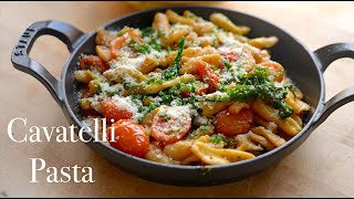 Cavatelli Pasta, Marinated Tomatoes, & Broccolini