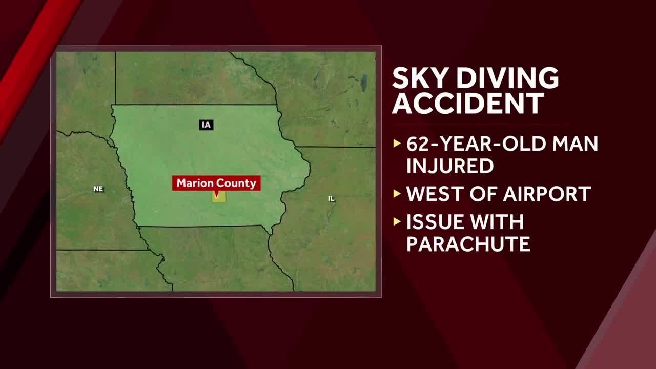 Iowa man airlifted to hospital with injuries after skydiving accident ...