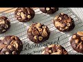 최애쿠키‼️ 정말 맛있는 더블 초코 쿠키 만들기 / 헤이즐넛, 피칸 / Double chocolate cookies / 홈베이킹 브이로그