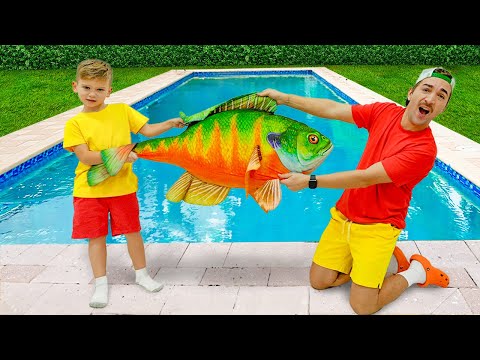 Funny kids stories with Magic Fish - Funny stories for kids