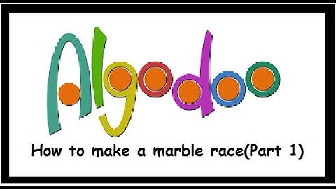 How to make a marble race in Algodoo(Part 1)|Funkitrie