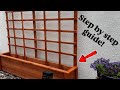 How to Build a Trellis/Lattice Planter Guide! 