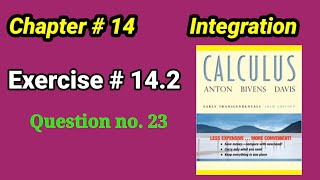 CH#14|Multiples Integral  Exercise 14.2 question no.23