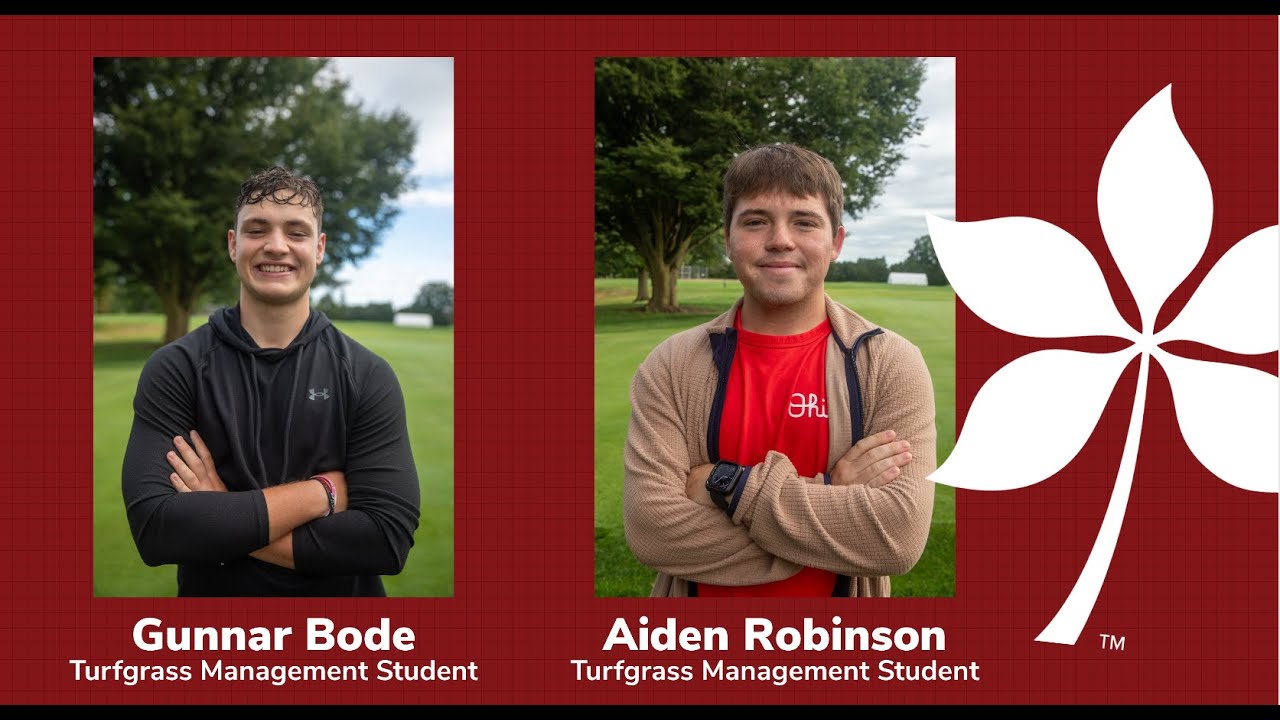 Ohio State ATI Turfgrass Management Student Scholarship Thank You
