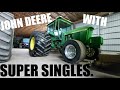 Getting Ready For Spring! Old John Deere on Super Singles!