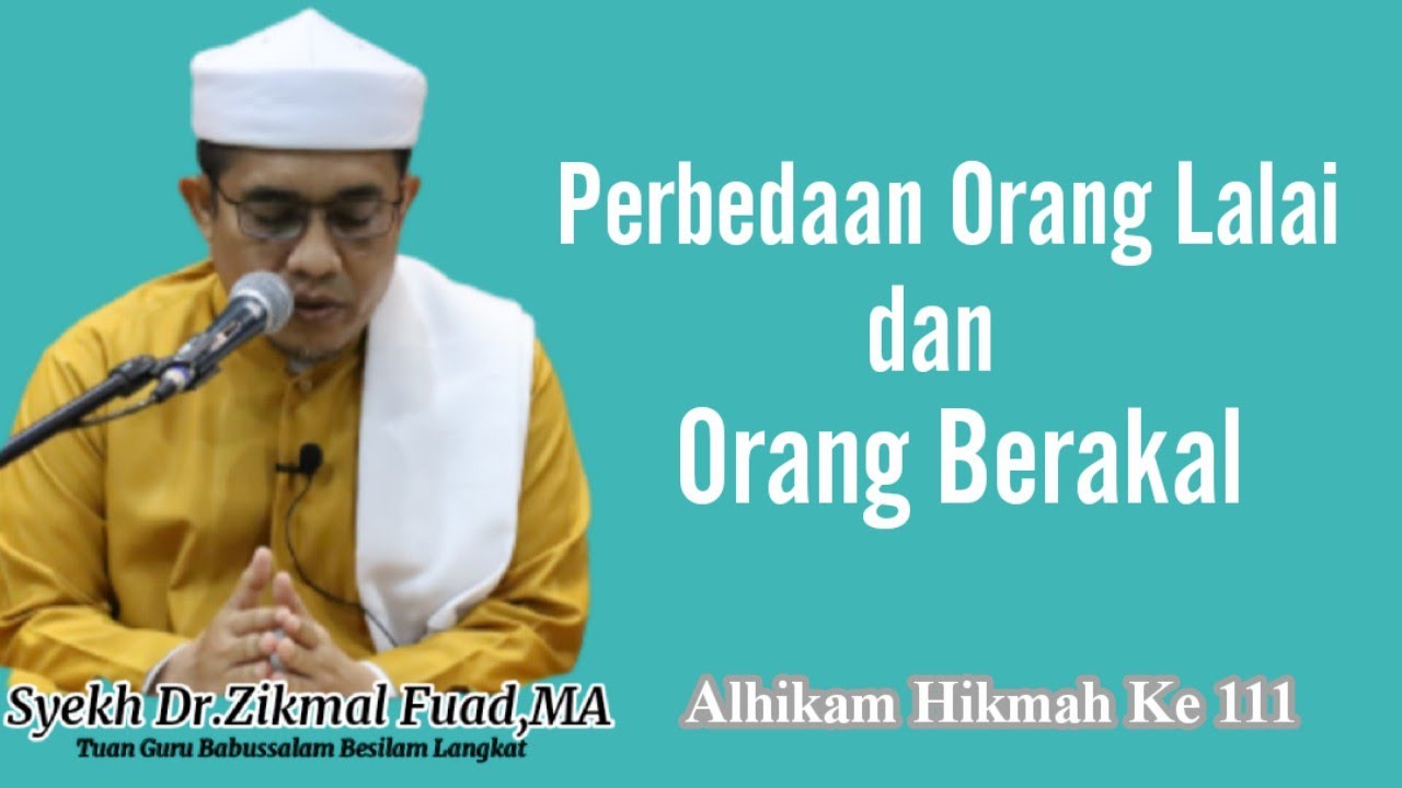 Rabu Malam Kamis 28 September 2022 | Alhikam Hikmah Ke 111 | Perbedaan Orang Lalai dan Orang Berakal