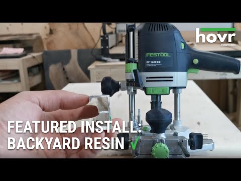 Backyard Resin - Featured Installation by Hovr Strong Solutions Inc.