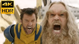 Wolverine vs Sabertooth - Fight Scene - Deadpool & Wolverine (2024) Movie Clip 4K HDR