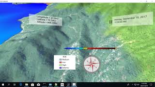 CIMH Virtual Reality Platform Simulation of Pre and Post Hurricane Maria in Dominica
