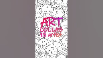 13 Artists Drew This Together! #collab #challenge