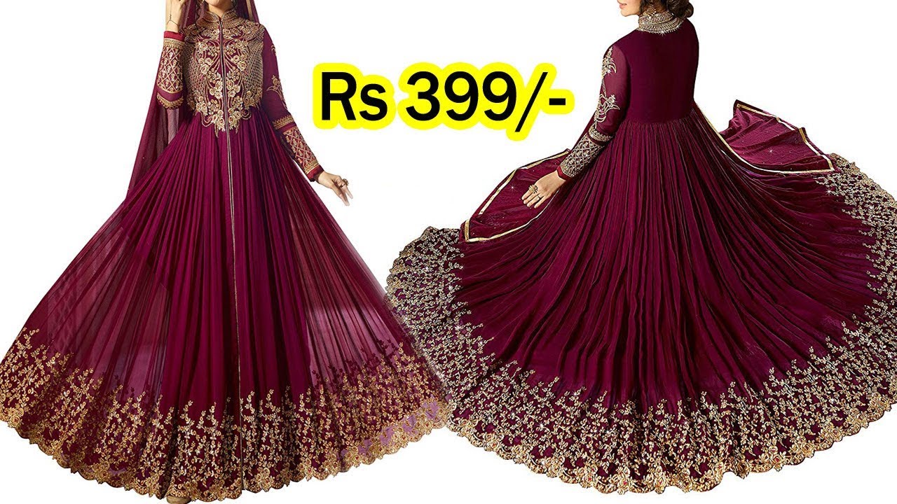 Georgette Frocks & Dresses Fancy Zalar Dress For Girls, Size: M-Xl (38-42)  at Rs 520 in Surat