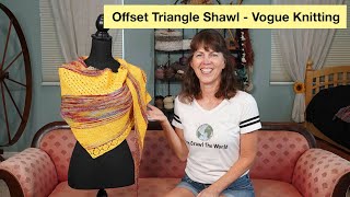 Offset Triangle Shawl - A Great Travel Project