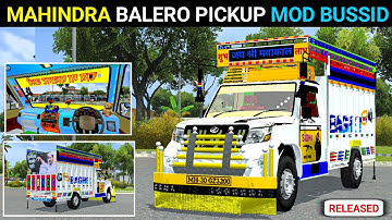 🔥Full Modified Pikup Mod Bussid || How to Add MAHINDRA PICKUP mod in Bus Simulator Indonesia 🛻