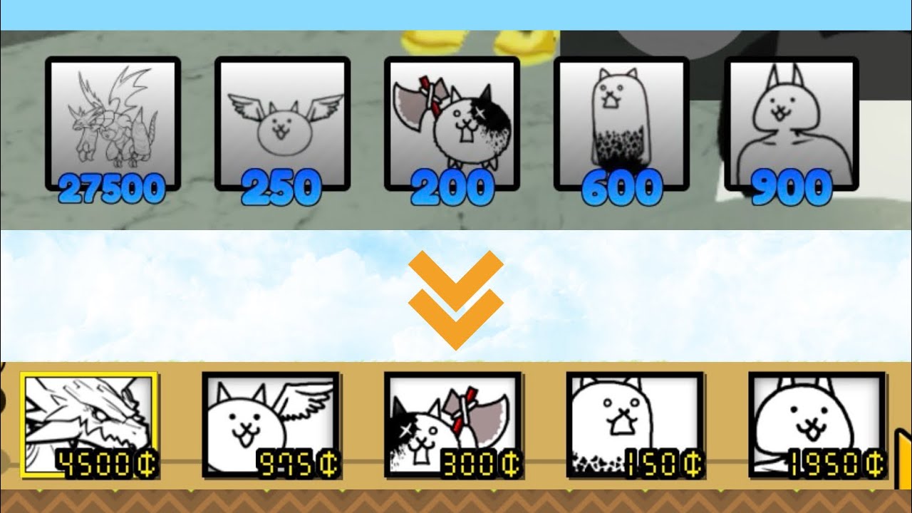 Using my cat defence loadout in BATTLE CATS!