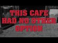 The cafe gives customers water pistols to see off pigeons