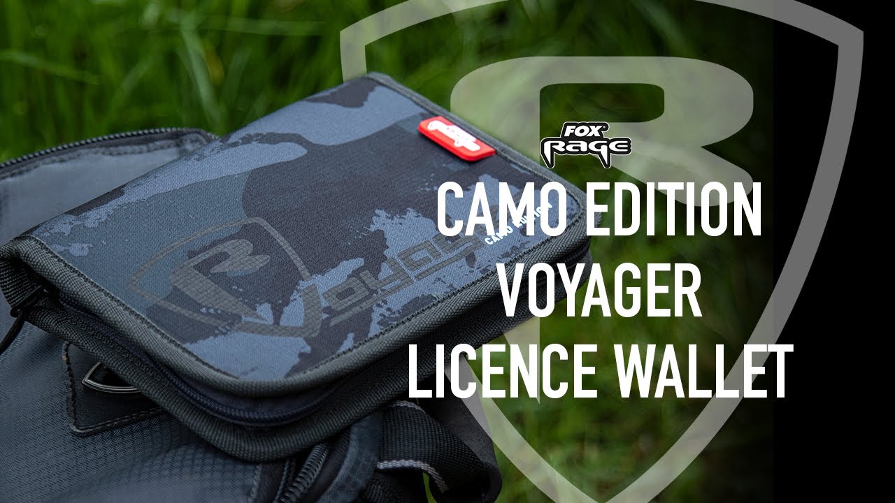 Fox Rage Voyager Camo Licence Wallet NLU073 Dokumententasche Lizenztasche Bag 