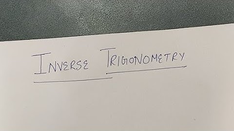 Class 12 || INVERSE TRIGONOMETRY part 3 ||