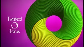 Twisted Torus | 3d Animation | Motion Graphics