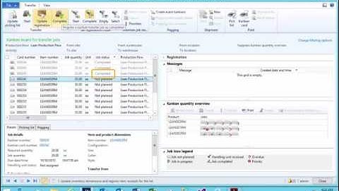 Microsoft Dynamics Lean Manufacturing - Kanban