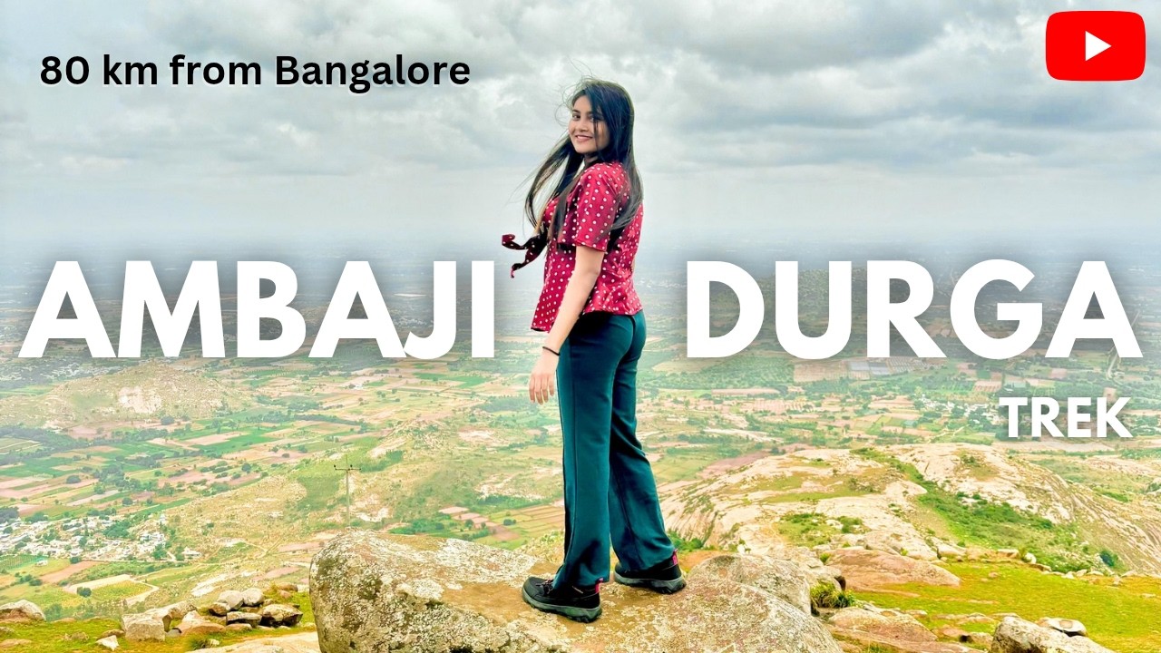 Ambaji Durga Trek | 80 km from Bangalore | Found hidden cave temple at Kailasagiri
