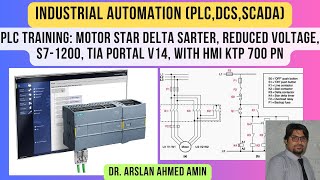 PLC Training: Motor Star Delta Sarter, Reduced Voltage, S7-1200, TIA Portal V14, with HMI KTP 700 PN screenshot 4