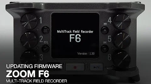 Zoom F6: Updating the Firmware