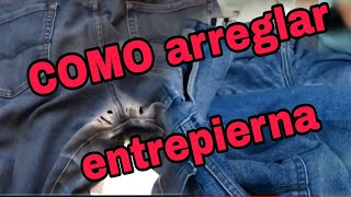 HOW TO REPAIR A BROKEN CROTCH 🤔 on a pair of Jeans 👖👖how to fix a torn pair of worn-out denim pan...