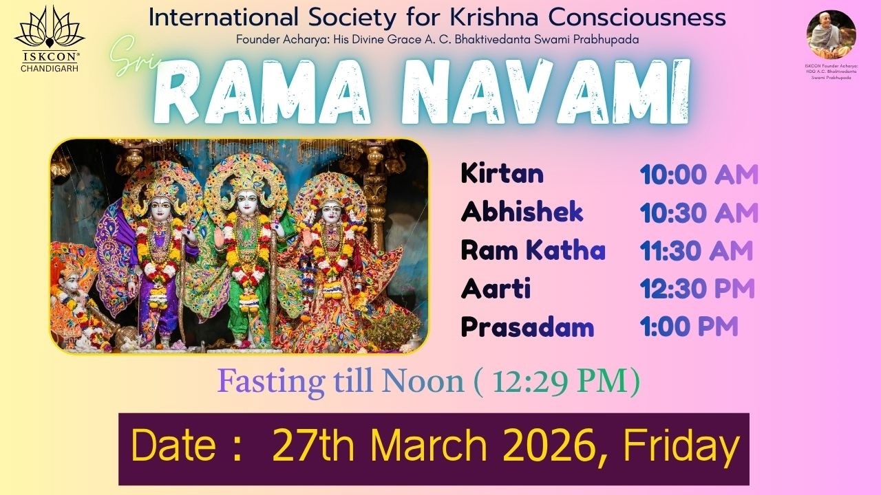 Shri Ram Navmi Maha Mahotsav Celebrations | ISKCON Chandigarh | 27th March 2026