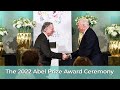 The 2022 Abel Prize Award Ceremony