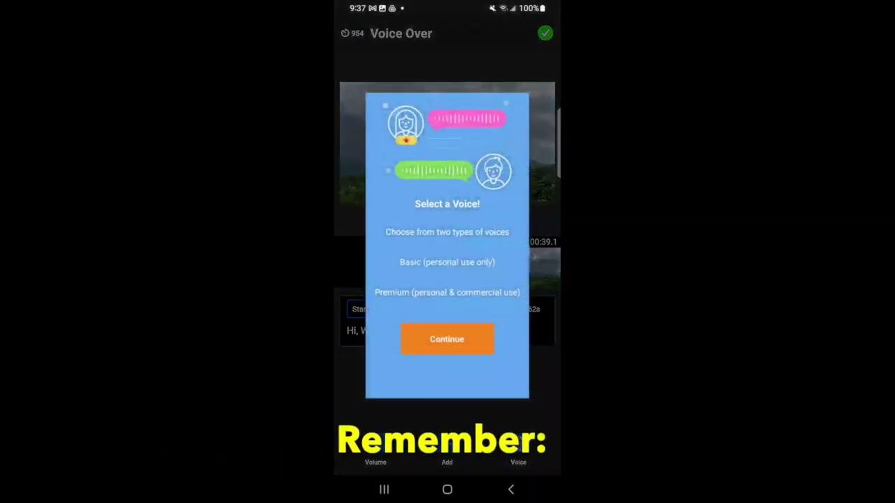 MixVoice Android - How to use Premium voices