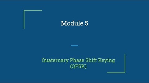 Digital Communication: 4.5 Bandpass Modulation by Prof. Biju Balakrishnan
