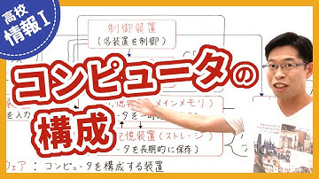 五大装置・中央処理装置(CPU)・メモリ・ストレージ【情報I基礎】3-1 コンピュータの構成