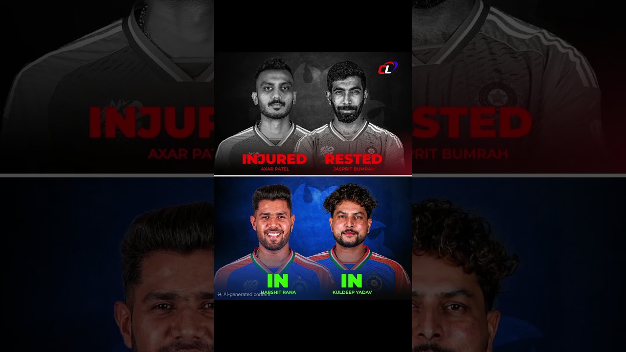 Team India made two changes: Axar Patel is injured, and Jasprit Bumrah 