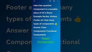 Types of Components #components #learning #coding #viral #react