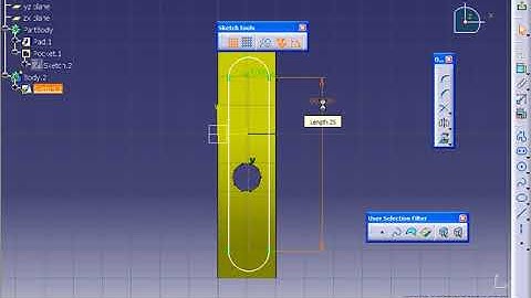 104 Boolean Intersect Application || CATIA V5 Tutorial