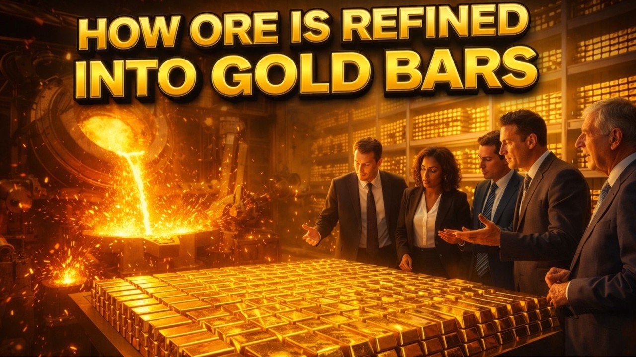 How Ore Is Refinde Into Gold Bars Full Process #beforeandafter #carrestorationproject #gold #goldbar